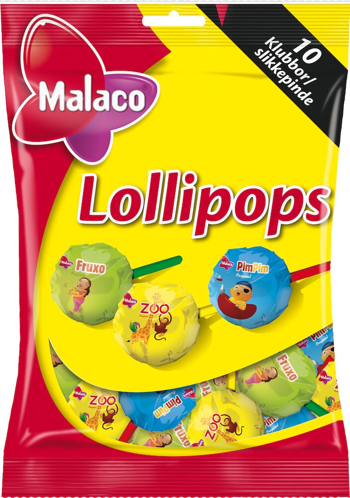 Malaco Slikkepinde 130g