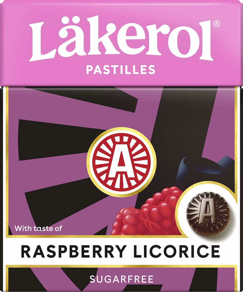 Läkerol Raspberry Licorice 50g