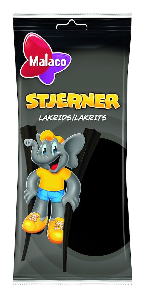 Malaco Stjerner Lakrids 92g