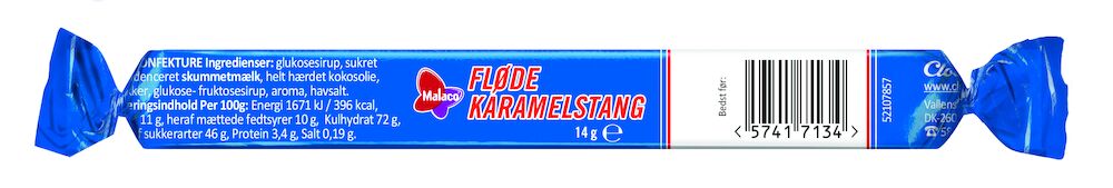 Malaco Flødekaramelstang 14g