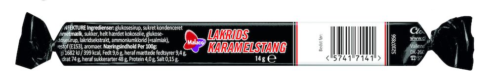 Malaco Lakridskaramelstang 14g