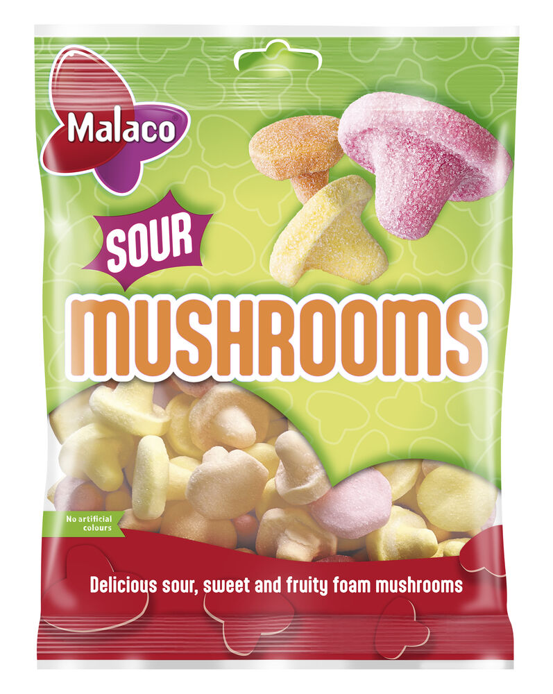 Malaco Sour Mushrooms 100g